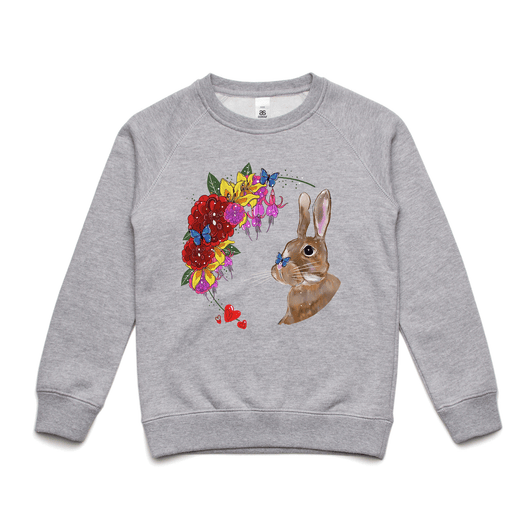 Floral Bunny and Butterfly crew