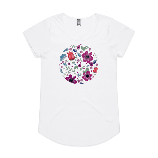 Bright Round Floral tee
