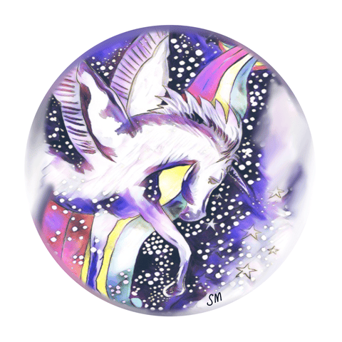 Rainbow Unicorn With Wings tee - doodlewear