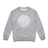 doodlewear "Kiwi's Lace" Kiwi sweatshirt AS Colour Kids Youth Grey Marle by artist Anna Mollekin