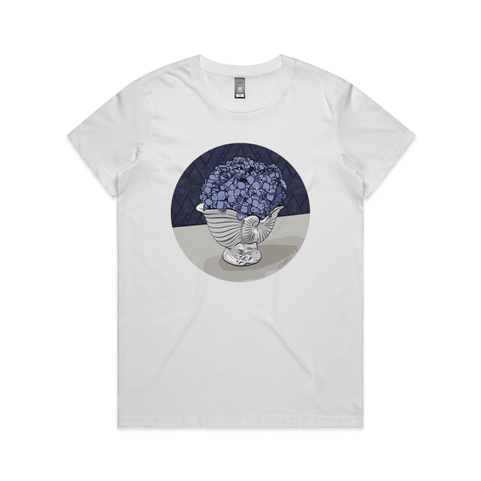 Crowned Hydrangea tee - doodlewear