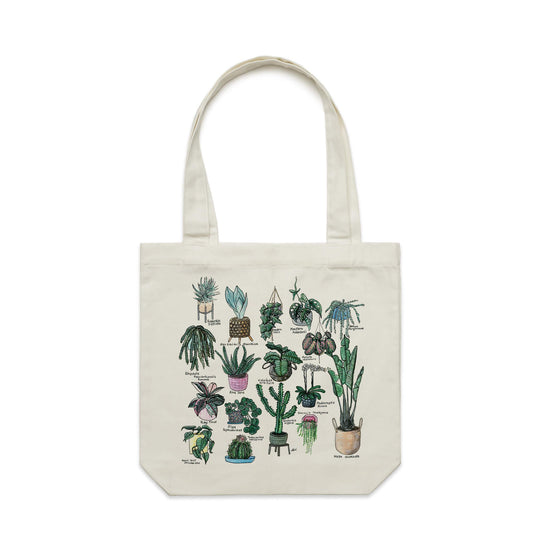 17 Indoor Plants artwork tote bag