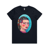 Turquoise Frida tee - doodlewear