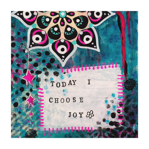Today I Choose Joy Cushion Cover - doodlewear