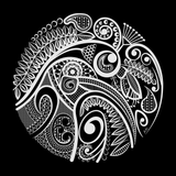 doodlewear Kiwi's Lace 100% cotton canvas kiwi bag tote artwork by Contemporary New Zealand artist Anna Mollekin.