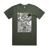 doodlewear Ornate Snapper School fish tshirt AS Colour Mens Staple Cypress by artist Anna Mollekin