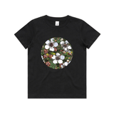 doodlewear The Magnificent Manuka art print manuka tee AS Colour Kids Youth Black by artist Anna Mollekin