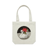 Crowned Pohutukawa artwork tote bag - doodlewear