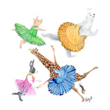 Medley of Ballet Animals artwork tote bag - doodlewear
