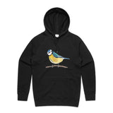 Ukraine - Eurasian Blue Tit Bird hoodie - art for a cause - doodlewear
