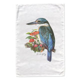 Mr Kingfisher tea towel