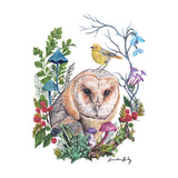 Owl's Portrait artwork tote bag