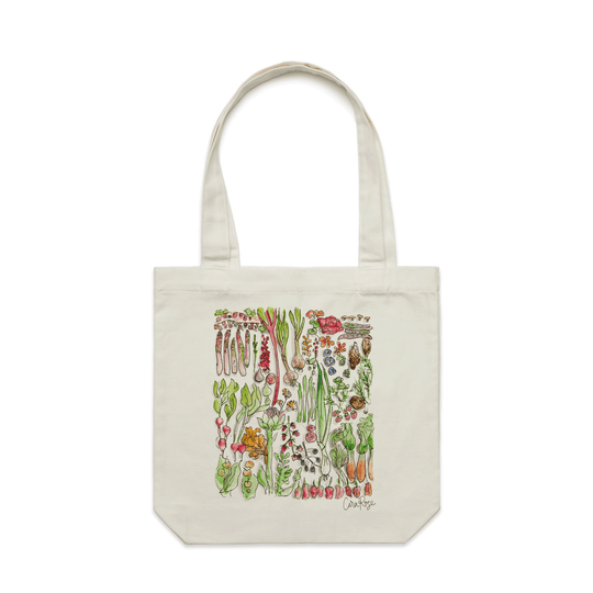Fresh From The Garden artwork tote bag - doodlewear
