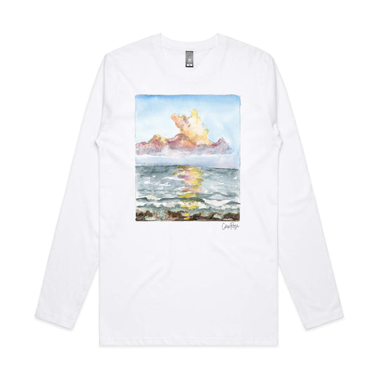 Holiday Cloudscape long sleeve tee