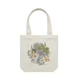 Native Flowers artwork tote bag - doodlewear