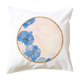 Graceful Blue Orchid Cushion Cover