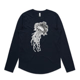 Jellyfish Crowned long sleeve tee