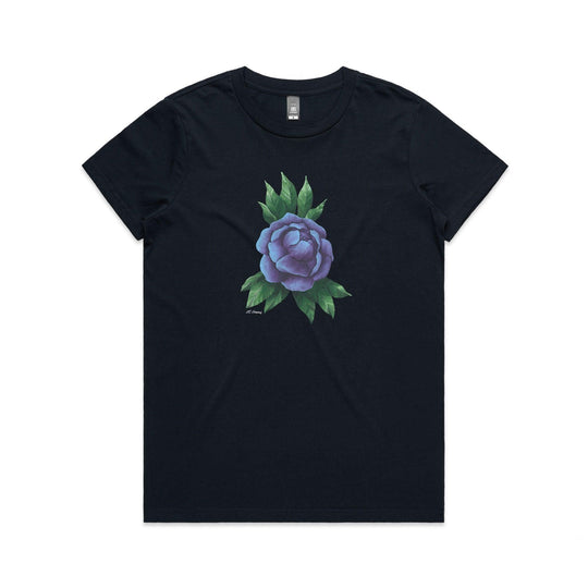 Purple Peony Bloom tee - doodlewear