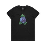 Purple Peony Bloom tee - doodlewear