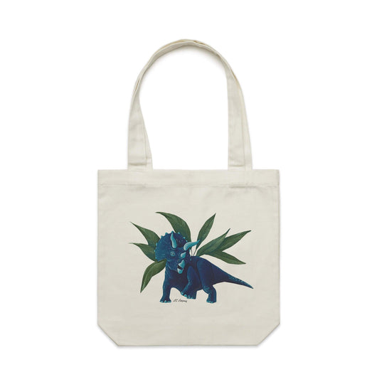 Spring Dino artwork tote bag
