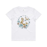 Cockatoo & Birds In The Golden Jungle tee - doodlewear