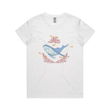 Humpback Whale & The Coral Reef tee - doodlewear