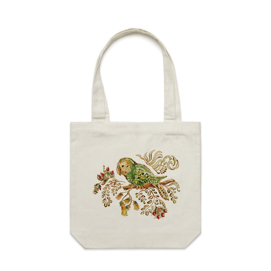 Kakapo Bird, Accomplished Climber artwork tote bag - doodlewear