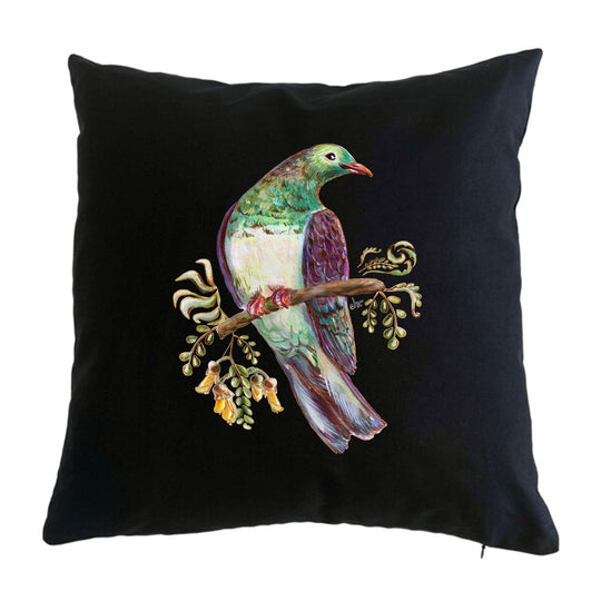 Kereru, Seed Dispersal Bird Cushion Cover - doodlewear