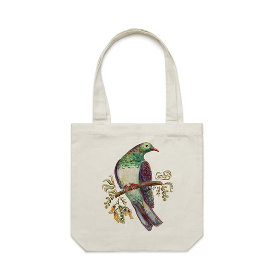 Kereru, Seed Dispersal Bird artwork tote bag - doodlewear