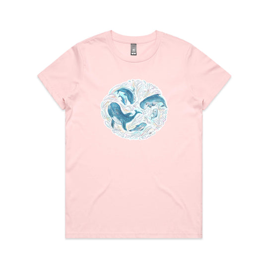 Pilot Whales Family & Dolphins tee - Limited Edition Tshirts - art for a cause