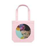 Frida Round artwork tote bag