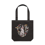 Rockabilly Bunny artwork tote bag