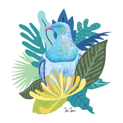 Kereru Botanical tee - doodlewear