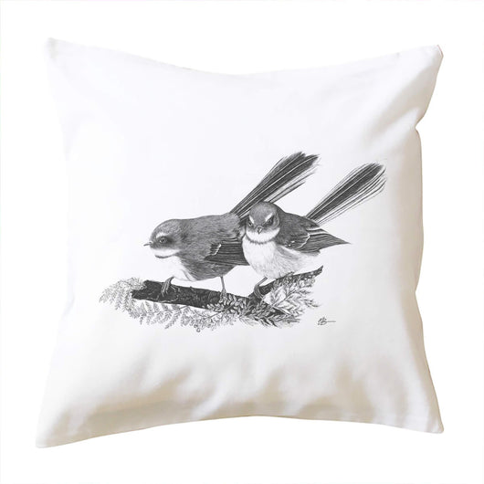 Fantail in the Ferns Cushion Cover