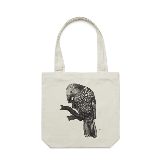Kaka On A Perch artwork tote bag