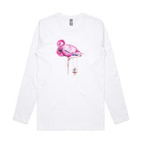 Flamingo’s Friend long sleeve t shirt - doodlewear
