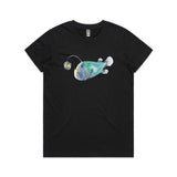 Grumpy Anglerfish tee - doodlewear