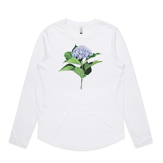 Hydrangea in Bloom long sleeve t shirt