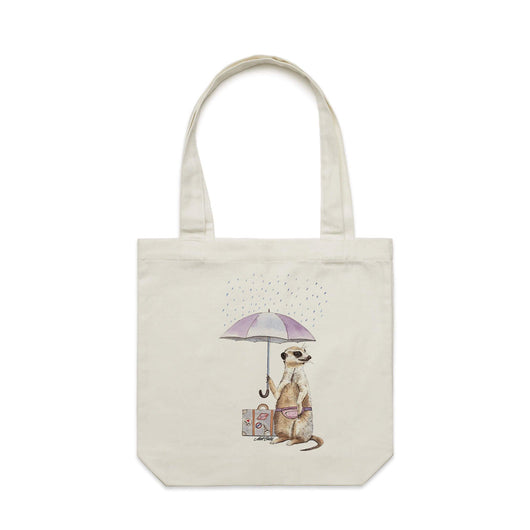 Lil’ Meerkat artwork tote bag