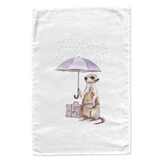 Lil’ Meerkat tea towel