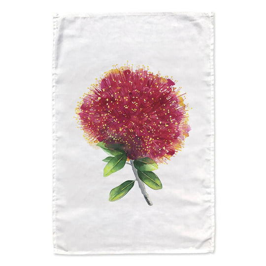 Pohutukawa in Bloom tea towel - doodlewear
