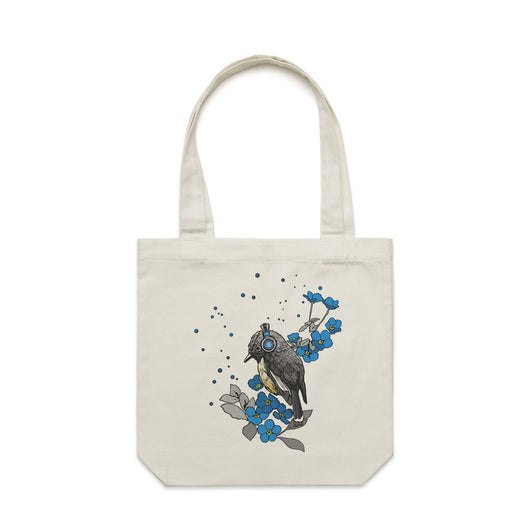 Forget-Me-Not artwork tote bag - art for a cause