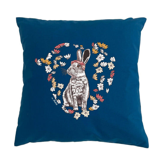 Rockabilly Bunny Cushion Cover - doodlewear