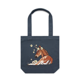 A Unicorn Named Magnolia artwork tote bag - art for a cause - doodlewear