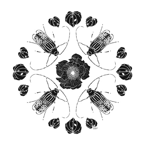 Huhu Bug Mandala tee - doodlewear