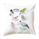 doodlwear Bird Print Cushions covers with artwork by Penny Royal Design