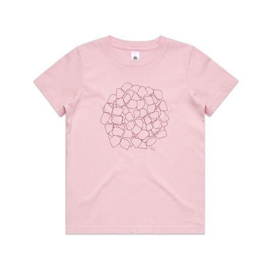 Hydrangea Outline tee - doodlewear