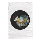Siamese Fighting Fish tea towel - doodlewear