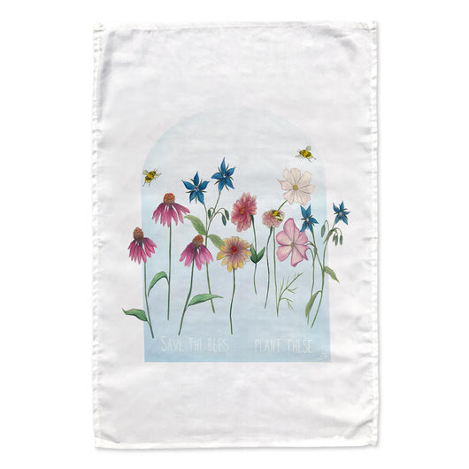 Save the Bees, Plant These tea towel