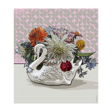 Flourishing Grace Crown Lynn Swan Vase Artwork by artist Anna Mollekin